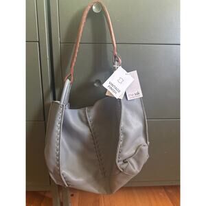 NEW The Sak Genuine Leather Dusty Blue Shoulder Purse